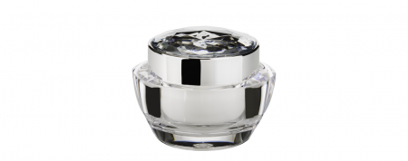 Barattolo ovale in acrilico con coperchio a diamante da 50ml - Imballaggio VDA-50-DD Lily Melody